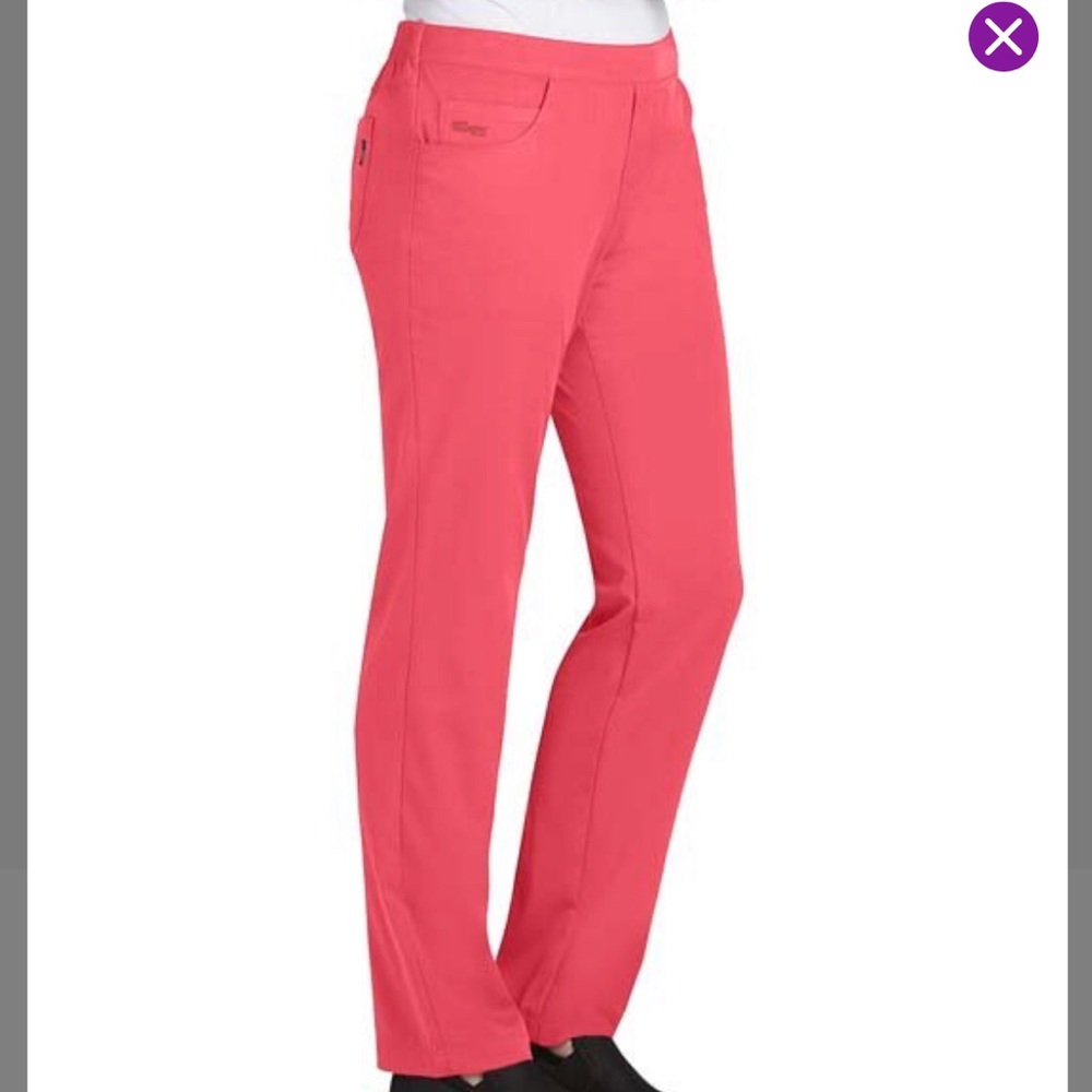 NWT Greys Anatoly Spark Pink 5 pocket scrub pants